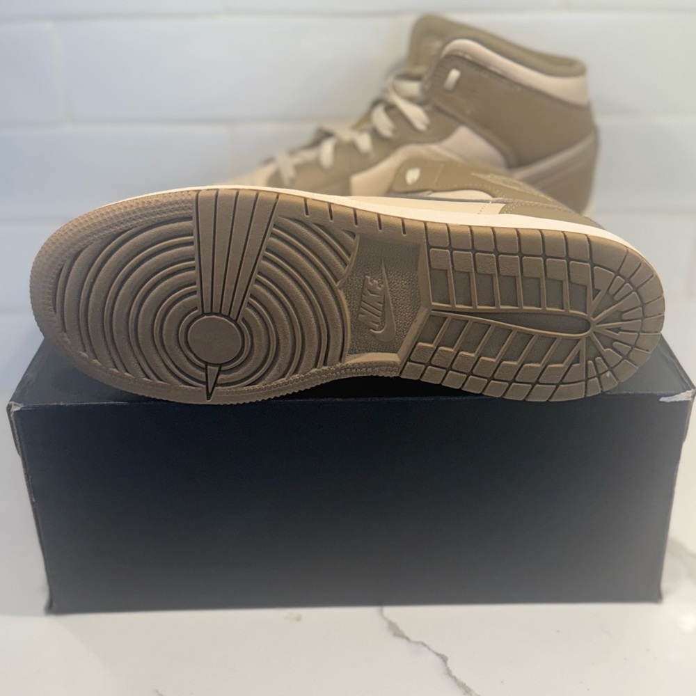 Air Jordan Tan and Cream Sneakers